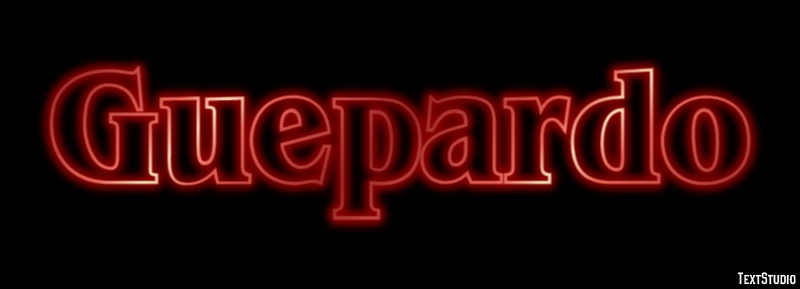 Guepardo Efecto de texto