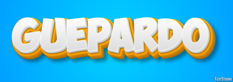 Guepardo Efecto de texto