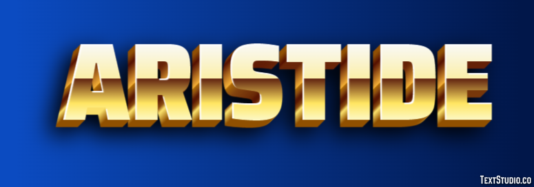 Aristide Text effect