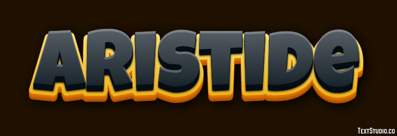 Aristide Text effect