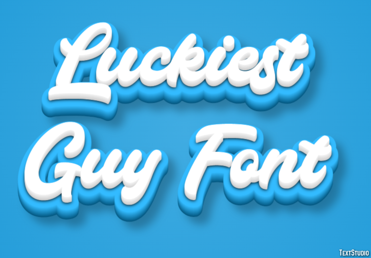 Luckiest Guy Font Text Effect