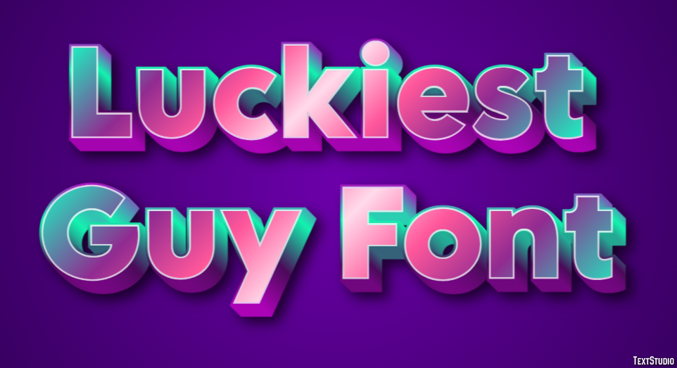 Luckiest Guy Font Text Effect