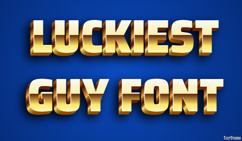 Luckiest Guy Font Text Effect