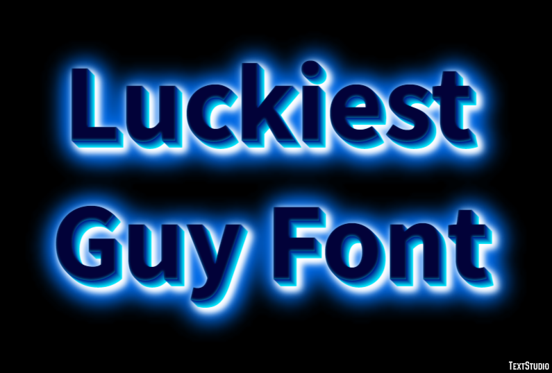 Luckiest Guy Font Text Effect