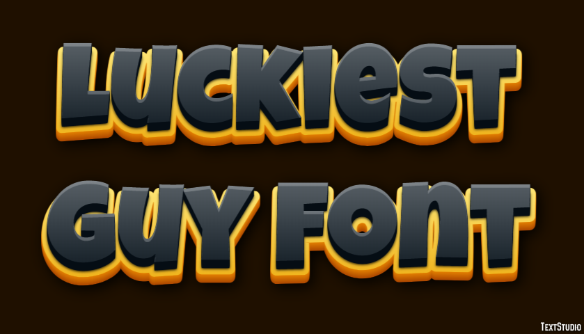 Luckiest Guy Font Text Effect
