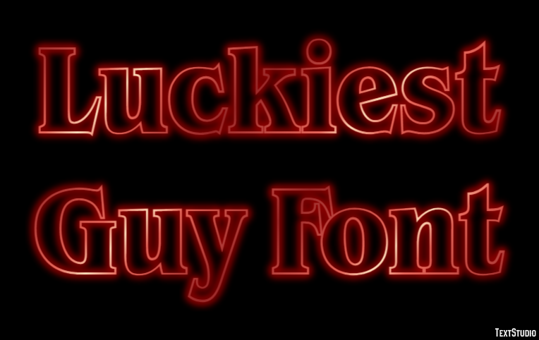 Luckiest Guy Font Text Effect