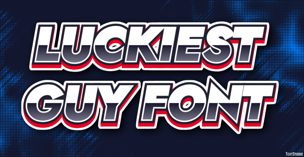 Luckiest Guy Font Text Effect