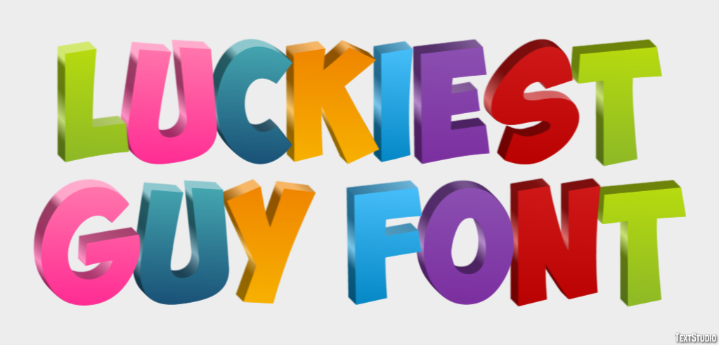 Luckiest Guy Font Text Effect