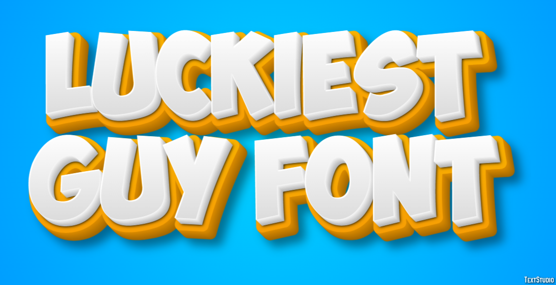Luckiest Guy Font Text Effect