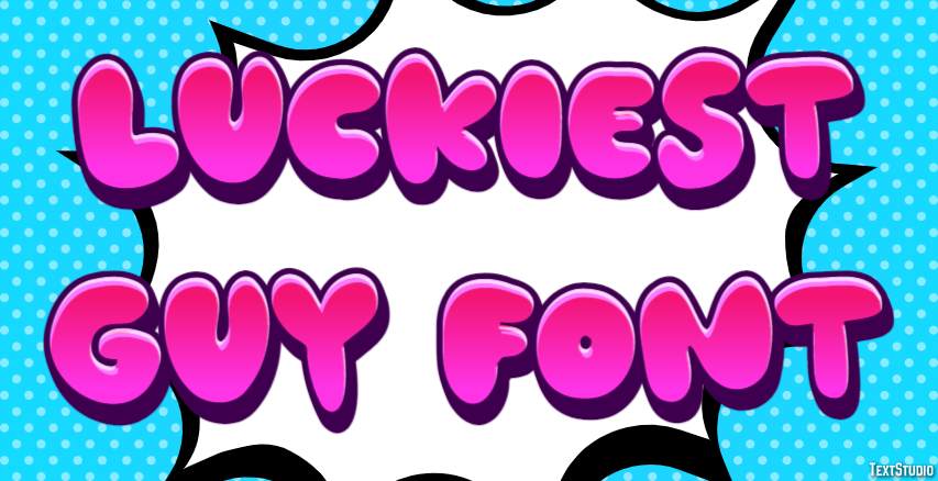 Luckiest Guy Font Text Effect