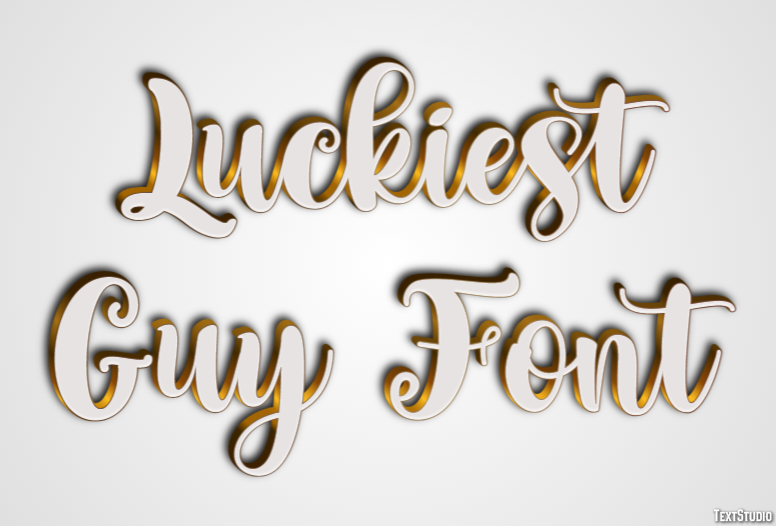 Luckiest Guy Font Text Effect