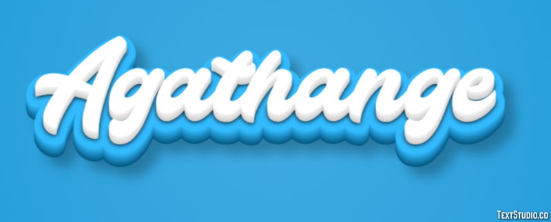 Agathange Effet de texte