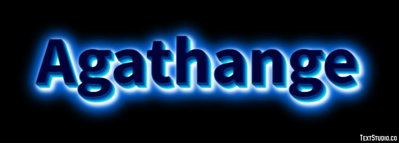 Agathange Effetto testo
