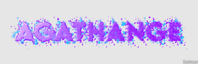 Agathange Efecto de Texto
