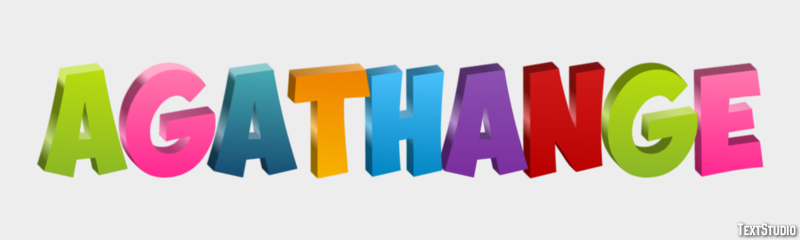 Agathange Effet de texte
