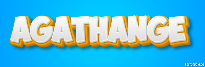 Agathange Effet de texte