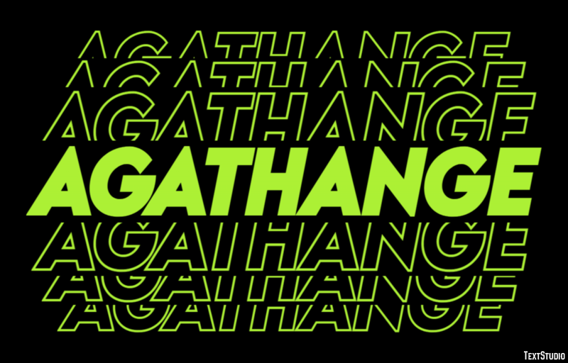 Agathange Effet de texte
