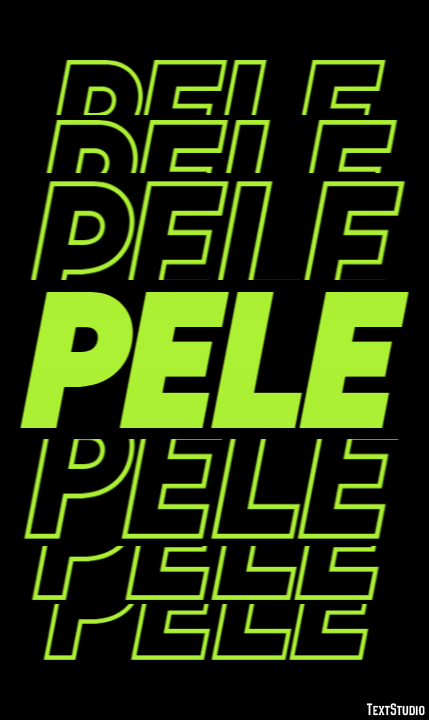 Pele Efeito do texto