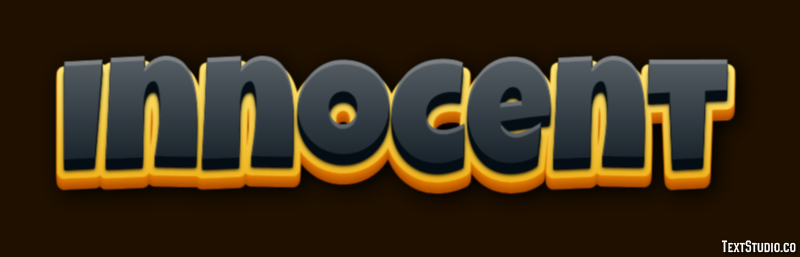 Innocent Эффект текста