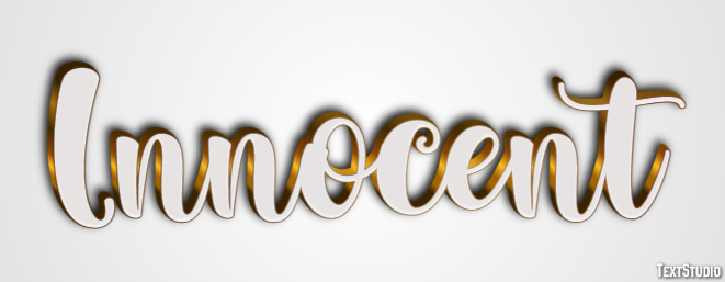 Innocent Эффект текста