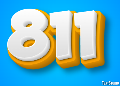 811 Text Effect