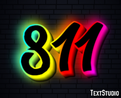 811 Text Effect