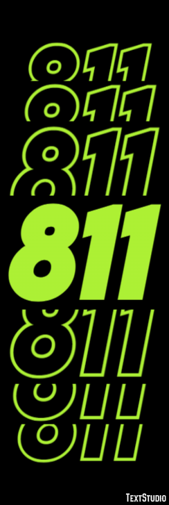 811 Tekst Effect
