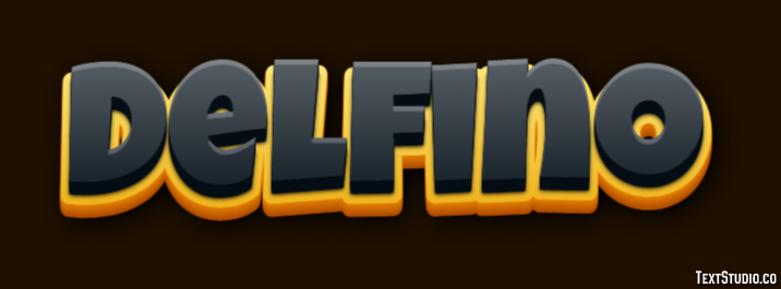 Delfino Effetto testo