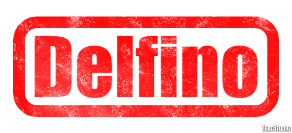 Delfino Effetto testo