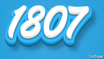 1807 Text Effect