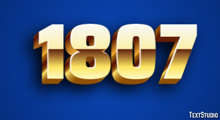 1807 Text Effect