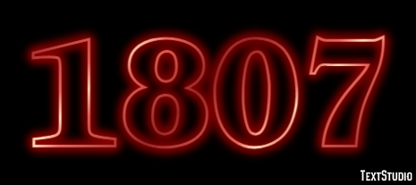 1807 Text Effect