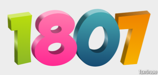 1807 Text Effect