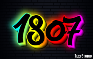 1807 Text Effect