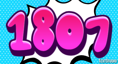 1807 Text effect