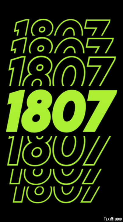 1807 Text Effect