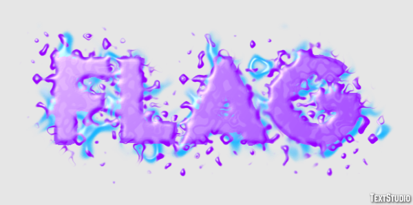 Flag Text Effect