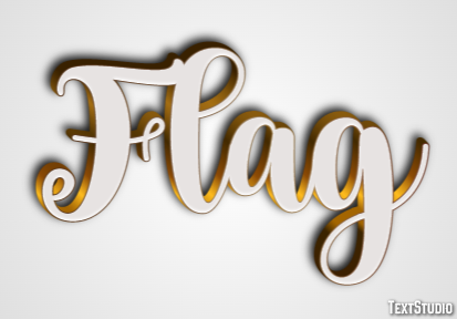 Flag Text Effect