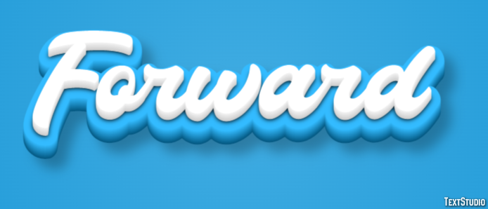 Forward Efekt tekstowy