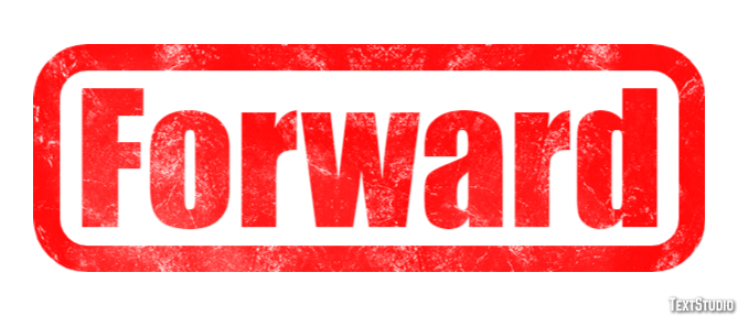 Forward Эффект текста
