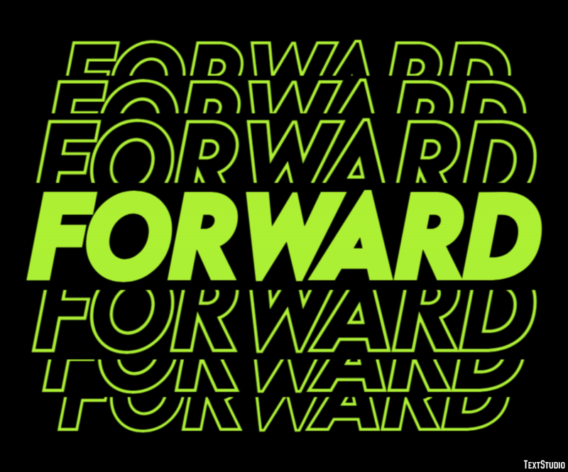Forward Эффект текста