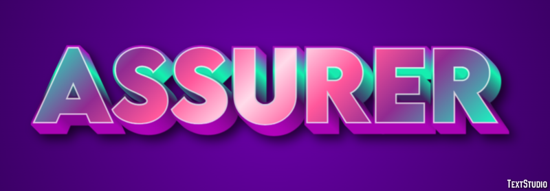 Assurer Texteffekt