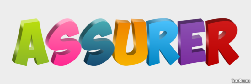 Assurer Texteffekt