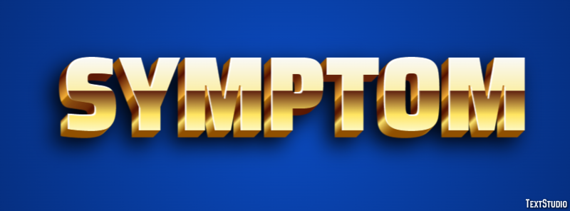 Symptom Text effect