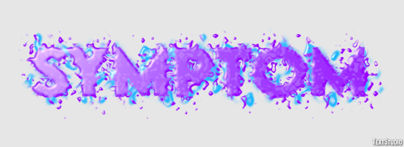 Symptom Text effect