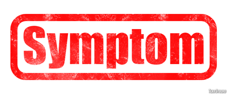 Symptom Text effect