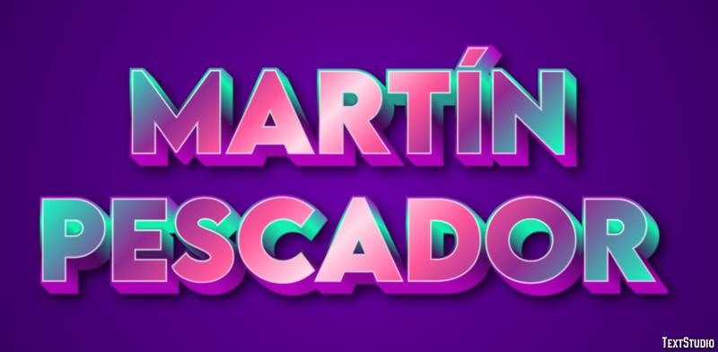 Martín pescador Texteffekt