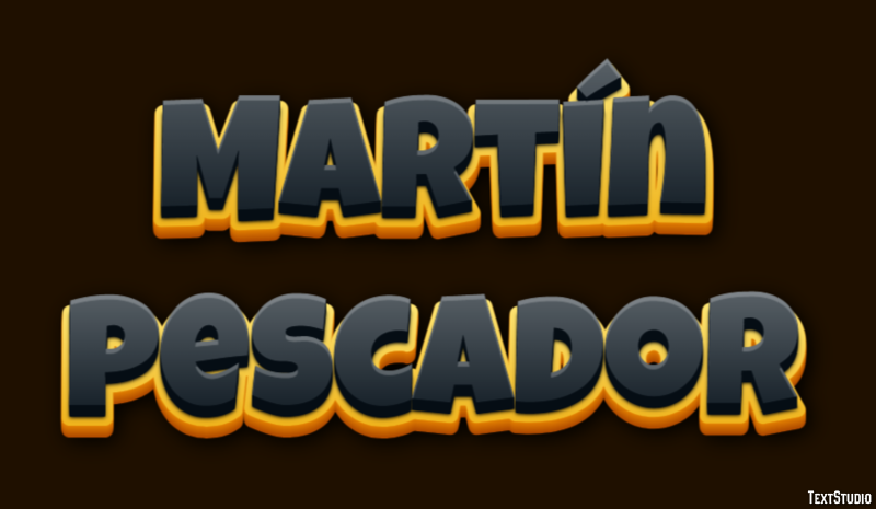 Martín pescador Efecto de texto