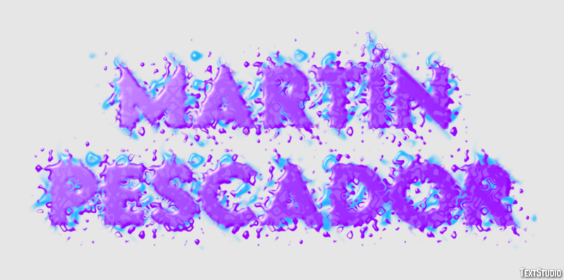 Martín pescador Efecto de texto