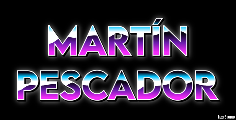 Martín pescador Efecto de texto
